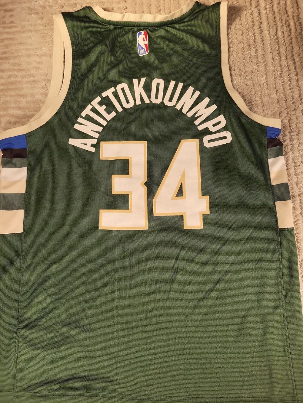 Adidas Giannis Antetokounmpo Milwaukee Bucks Jersey NBA Basketball Mens Small